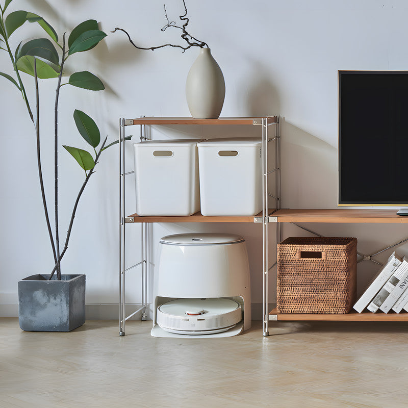 Metal Side Rack for Shelves, Rustproof Stainless Steel