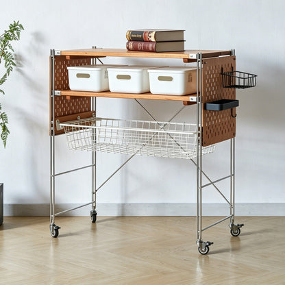Metal Side Rack for Shelves, Rustproof Stainless Steel