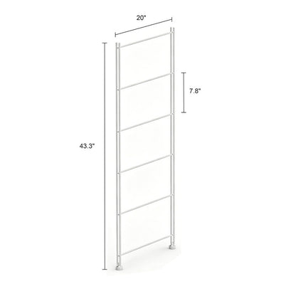 Metal Side Rack for Shelves, Rustproof Stainless Steel