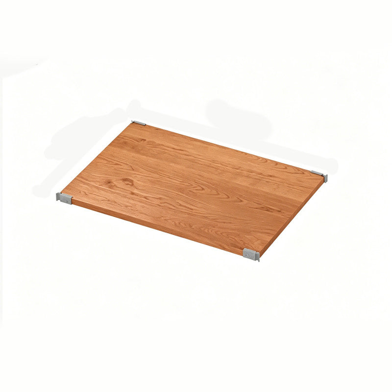 Veneer Wood Shelf for Modular Shelving, Natural Real Wood Top Replacement for Open Frame, Modern Furniture