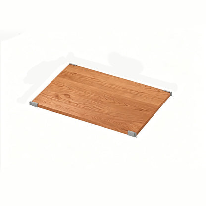 Veneer Wood Shelf for Modular Shelving, Natural Real Wood Top Replacement for Open Frame, Modern Furniture