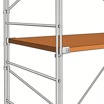 Stainless Steel Shelf Clips, Heavy-Duty Adjustable Brackets for Wire Shelves, 4 Pack