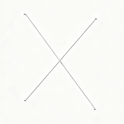 Minimalist Metal X Braces for Shelving Units, Stainless Steel Corner Connectors for DIY Open Wardrobe