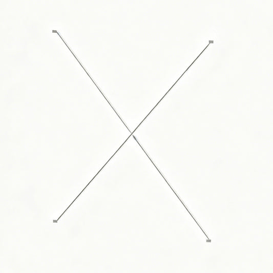 Minimalist Metal X Braces for Shelving Units, Stainless Steel Corner Connectors for DIY Open Wardrobe