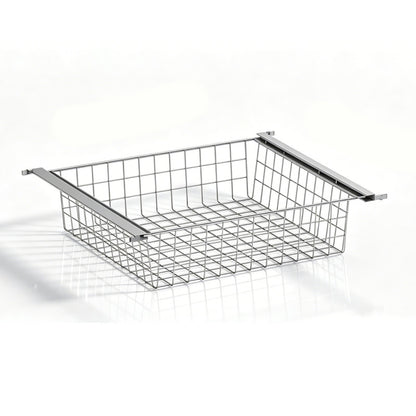 31.5 in. W x 19.7 in. D Stainless Steel Wire Pull-Out Basket for Closet Shelf Organizer