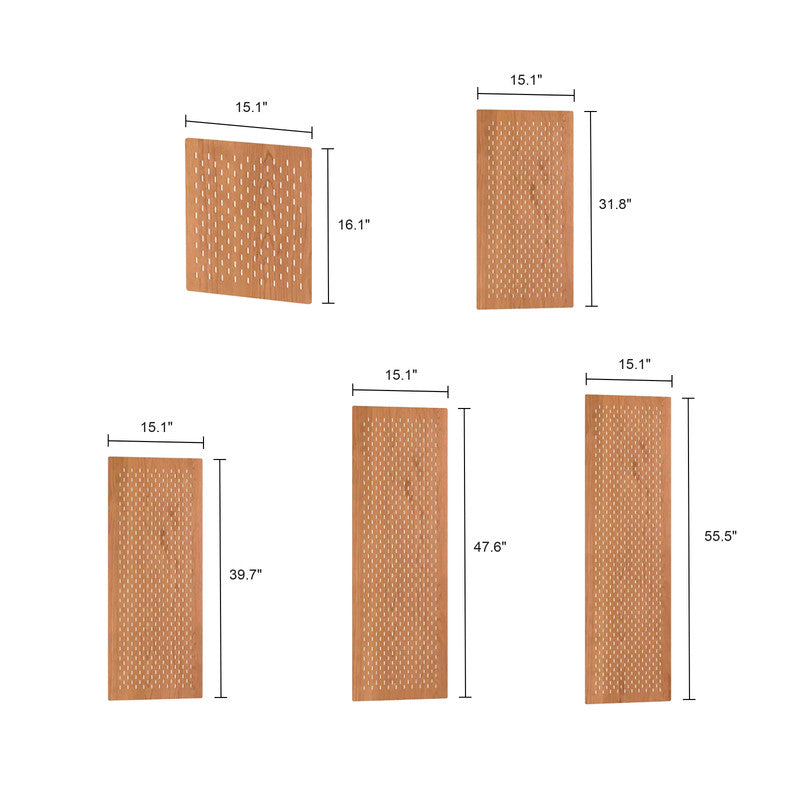 Solid Wood Pegboard for Shelves