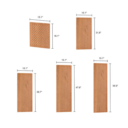 Solid Wood Pegboard for Shelves